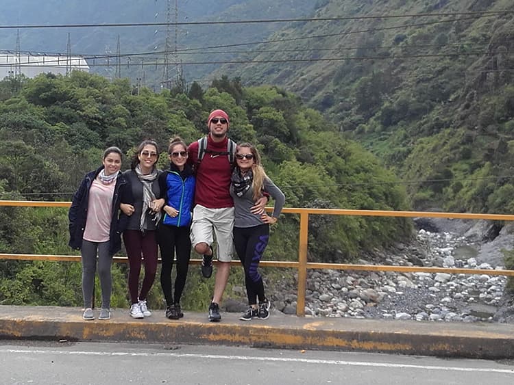 Agoyan Hydroelectric Dam on the route of the Waterfalls in Baños