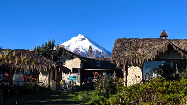 Cotopaxi volcano view from the North entrance