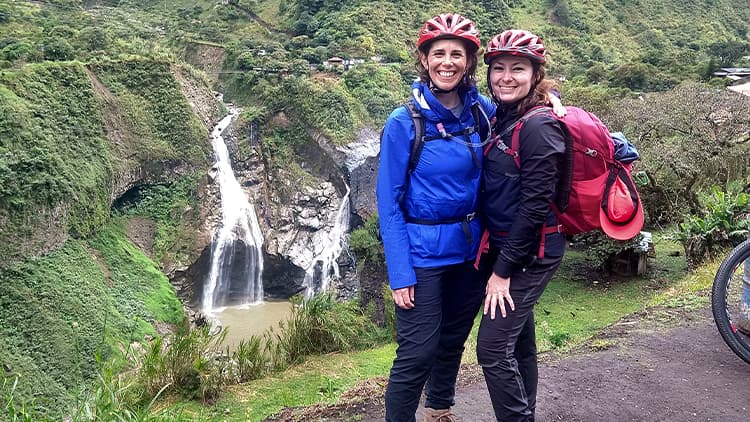 The waterfall of San Jorge, Baños, Ecuador