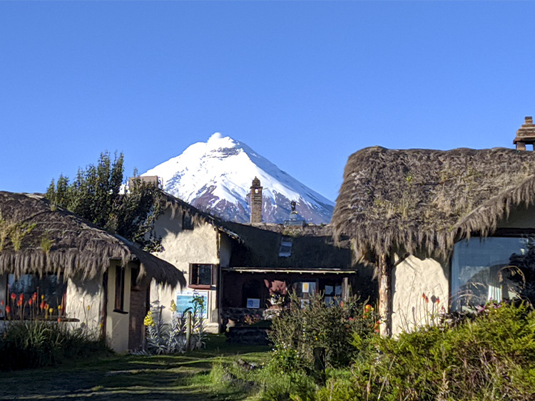 View of Cotopaxi Volcano from Chilcapamba Lodge