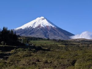 Cotopaxi Volcano view from the North entrance of the National Park.