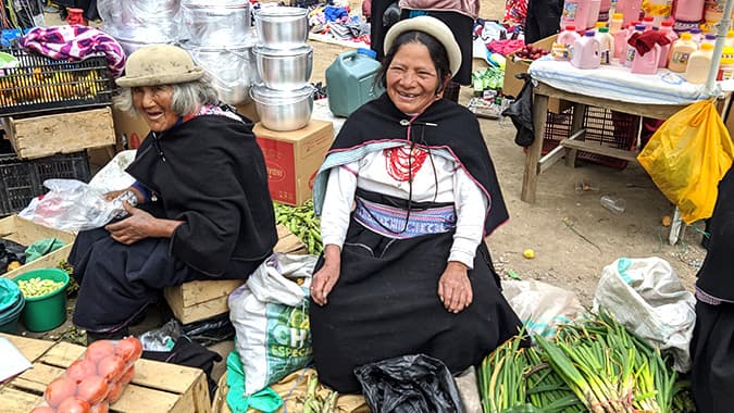 Authentic Indigenous Market in Chimborazo